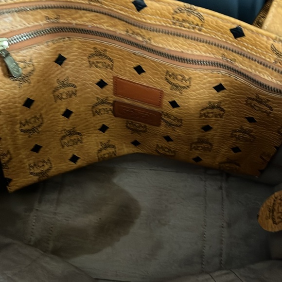 Vintage MCM Shopper Tote Cognac Visetos made in Germany - Picture 9 of 15